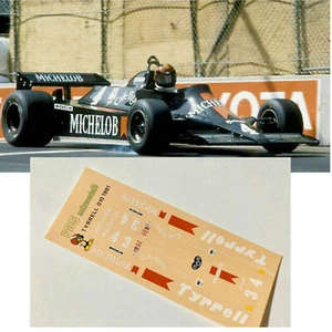 decals calcas 1:43 slot f1 GP TYRRELL F1 010 1981 michelob JONES-PARNE FDS deco - Bild 1 von 2