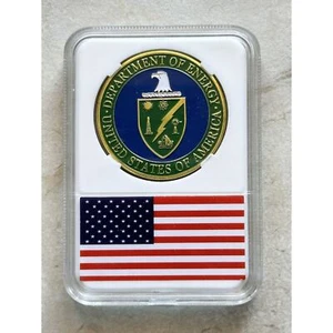 Moneda Desafío Departamento de Energía de los Estados Unidos (DOE) con Estuche Bandera Americana - Imagen 1 de 3