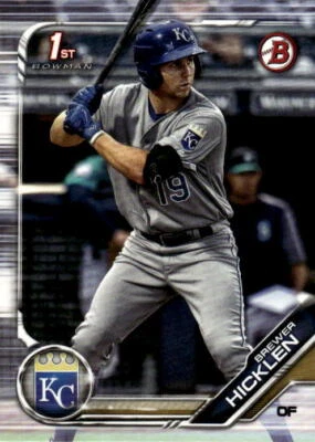 2019 Bowman Brewer Hicklen #BP-72 Prospects Kansas City Royals - Image 1 of 2