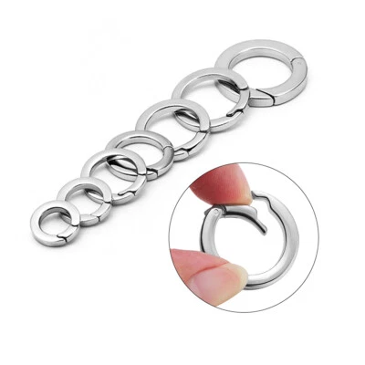 S925 Sterling Silver Round Spring Clasp Head Necklace Bracelet DIY Accessories - Image 1 of 4