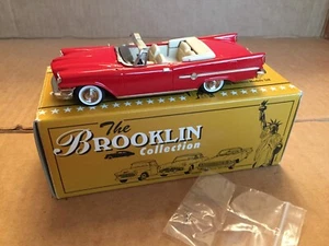 MEDAGLIA BROOKLIN MODELS SCALA 1:43 1959 CHRYSLER 300 E ROSSA CONVERTIBILE BRK.41A - Foto 1 di 9