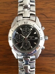 INVICTA Chronograph anni 90 al quarzo- diver 100 mt-cassa 38mm-perfetto - Foto 1 di 7