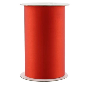 4" Wide Red Satin Ribbon, 10 Yards; Craft Ribbon for Christmas, Valentine, Gift - Picture 1 of 7