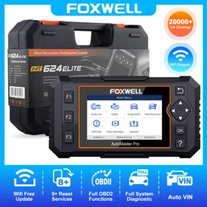 Foxwell NT624 Elite OBD2 Scanner Diagnostic Tool All Systems For Car Truck WiFi - Picture 1 of 8