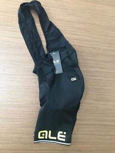 Pantalones Cortos Ale Cycling Bib Corsa Lisos | Para Hombre-Negro/Amarillo-Fluo|TOTALMENTE NUEVOS - Imagen 1 de 9