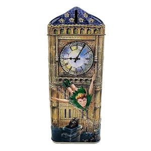Churchill’s Peter Pan Money Box - Big Ben Embossed Tin Bank - Picture 1 of 13