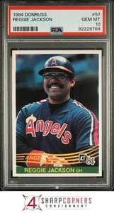 1984 DONRUSS #57 REGGIE JACKSON ANGELS HOF PSA 10 - Picture 1 of 2