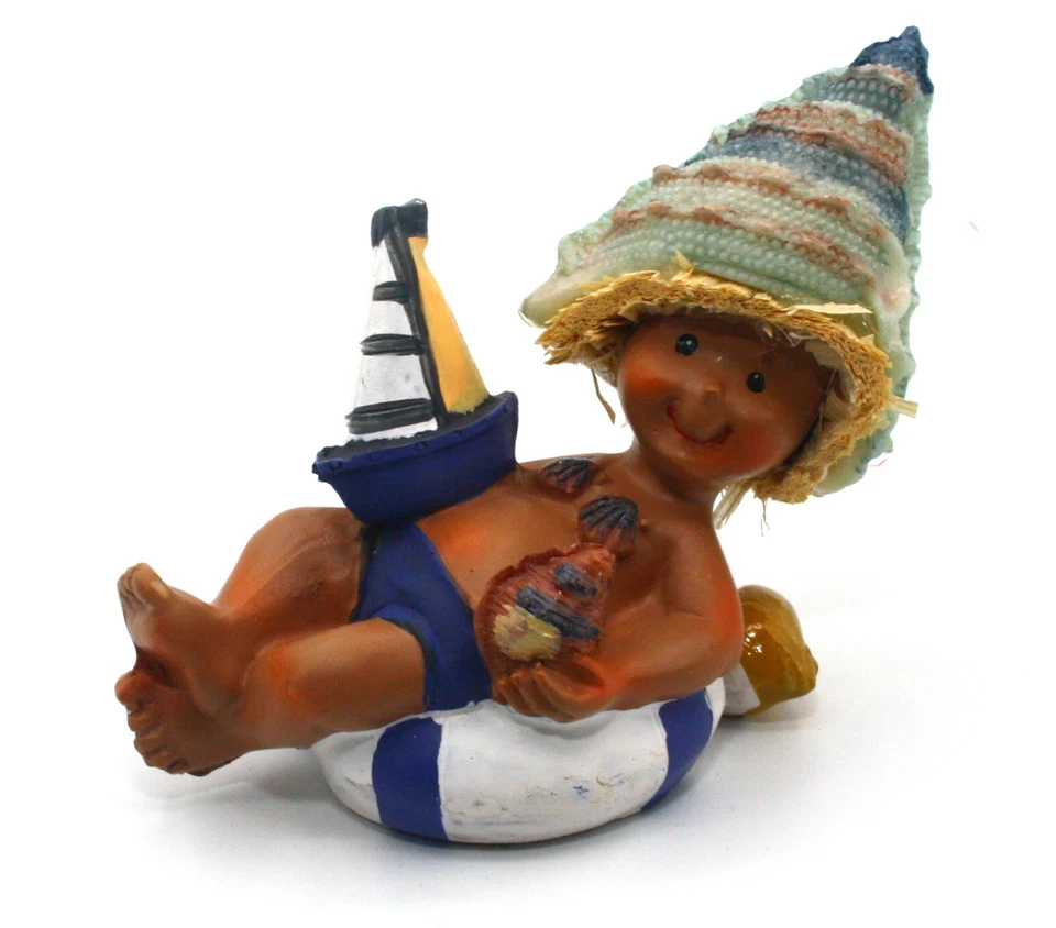 Strand Dekofigur: Badefigur Urlaubsdeko Reisebüro Figur ca. 10cm breit Polyresin - Bild 1 von 4