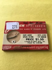 Original NOS Jansen Needle Stylus JP0-30 fit SHURE A 62A Possibly Others ?? - Picture 1 of 2