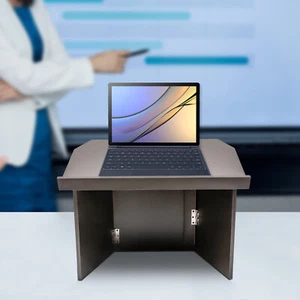 Foldable Desktop Lectern Podium Stand, Portable Tabletop Speaker Stand New - Picture 1 of 23