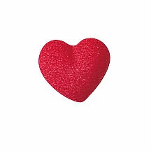 Valentine's Day  Sugar Top Decor - Cute Mini Heart Charm -  Kosher, 36 pk - Image 1 of 2