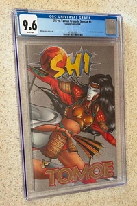 SHI / TOMOE #1 (Crusade Comics 1996) --Copertina cromata avvolgente -- CGC 9.6 - Foto 1 di 2