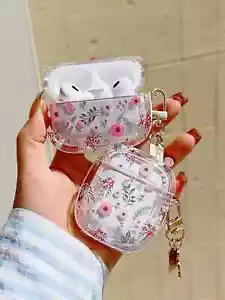 Custodia morbida minimalista Ditsy floreale per AirPods 1 2 3 AirPods Pro 2 cover - Foto 1 di 5