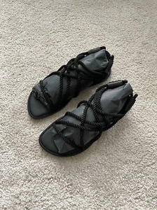 Ann Demeulemeester Strap Sandals Women's Black Size EU38 - Picture 1 of 8