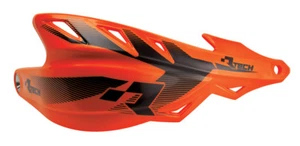 Coppia Paramani Racetech Raptor Arancio Fluo Enduro Motard Rtech Handguards - Imagen 1 de 2