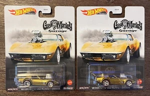 Hot Wheels - ‘68 Corvette Gas Monkey Garage (Gold) 2021 Entertainment - Lot of 2 - Picture 1 of 2