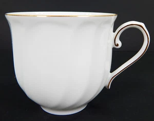 MIKASA FINA CHINA L9709 VORTICE FEDE NUZIALE BORDO ORO TAZZA CAFFÈ TAZZA CERAMICA BELLA - Foto 1 di 8