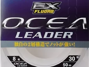 Líder de choque Shimano Ocea EX Fluoro 50 m #8-30 lb transparente hecho en Japón - Imagen 1 de 4