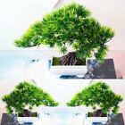 Lifelike Green Artificial Simulation Pine Tree Bonsai for HomeOffice Decor