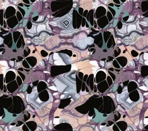 Designers Guild Fabric 'KAOSCOPE - CENDRE' 3 METRES LACROIX - 100% Cotton - Picture 1 of 8