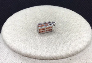Vintage Sterling Silver 925 Crate of Oranges Pendant S269 - Picture 1 of 3