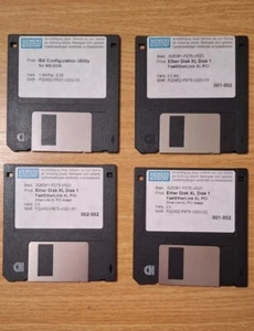 4 Disketten mit Treibersoftware FastEtherLink XL PCI von Siemens Nixdorf - Bild 1 von 1