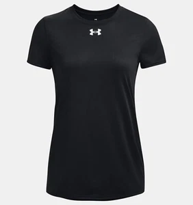 Under Armour Women's UA Tech Team T-Shirt 2XL Short Sleeve Black/White 1376847 - Picture 1 of 3