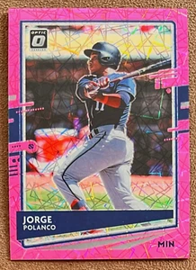 2020 Donruss Optic Pink Velocity Prizm #126 Jorge Polanco /199 Minnesota Twins - Picture 1 of 2