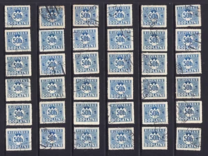 1939 SLOVENSKO SLOVAKIA 50h Blue DOPLATNE Postage Due Lot x 36 - Picture 1 of 1