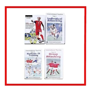 ⚽SLS Lot 3 Vintage VHS International Tactic Soccer Lernsystem Videoband + Buch - Bild 1 von 24