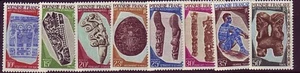 FRENCH POLYNESIA Sc 233-40 NH ISSUE OF 1967 - LOCAL ART - Picture 1 of 1