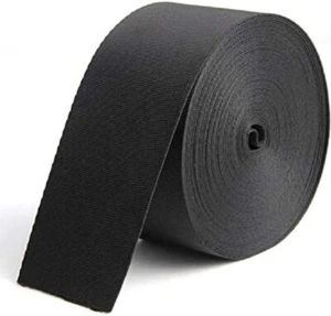 10 Yards 2 Inch Wide Webbing Black Nylon Heavy Duty Webbing Strap Repair Hammock - Picture 1 of 2