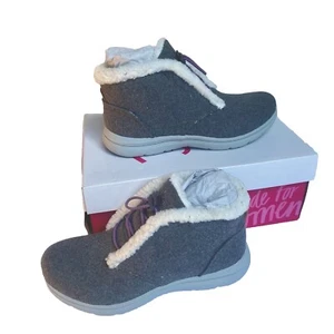 NEW! RYKA WOMEN'S GREY LINED SLIP ON EVEREST ANKLE BOOTS US SIZE 7.5 W - Picture 1 of 15