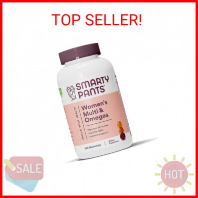 Gomitas multivitamínicas para mujer SmartyPants: aceite de pescado Omega 3 (EPA/DHA), metilfola Foto 1 de 2