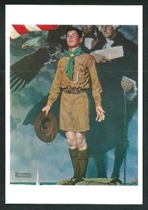 Boys Scouts of America - Disegno di Norman Rockwell - cartolina cm 10,5 x 15 - 6 - Picture 1 of 1