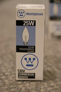 Pack of 5 Westinghouse clear 25W B11 130V - Picture 1 of 2
