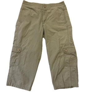 Gander Mountain olivgrüne Damen-Wander-Cargo-Caprihose Größe 10 - Bild 1 von 7