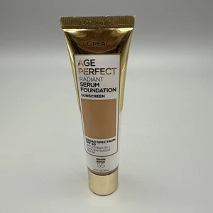 L'oreal Age Perfect Radiant Serum Foundation SPF50 #55 Warm Beige - Picture 1 of 3