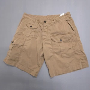 Dsquared2 Shorts Mens Sz 50 35X9 Brown Khaki Sexy Cargo Tactical Button Fly Hike - Picture 1 of 16