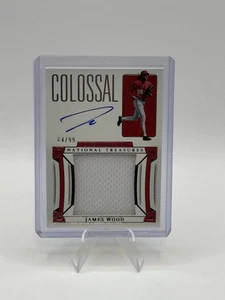 2023 Panini National treasures James Wood Jersey Patch Auto Colossal /99 - Bild 1 von 2