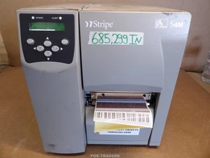 Zebra S4M Thermal Barcode Label Printer S4M00-200E-0700T LAN USB - 685,299 PO... - Afbeelding 1 van 7