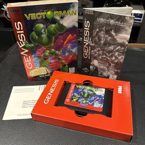 Vectorman (Sega Genesis 1995) Caja de cartón completa en caja original con juego y manual; probado - Imagen 1 de 15