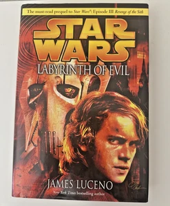 STAR WARS Labyrinth of Evil by James Luceno 1st Edition, 1st Pr. Hardcover Mint - Foto 1 di 11