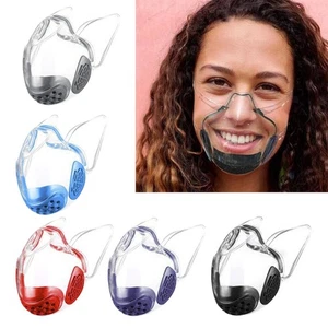 Face Shield Face Visor Protection Mask PC Shield Clear Plastic Transparent - Picture 1 of 36