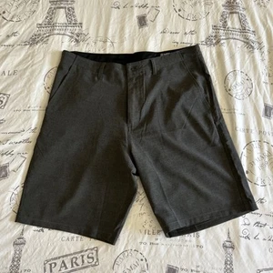 Volcom Surf & Turf Shorts Size 36 4 Way Stretch 5 Pocket Charcoal Gray - Picture 1 of 7