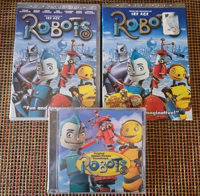 Robots DVD + Original Motion Picture Soundtrack CD NEW, Sealed - Image 1 of 4