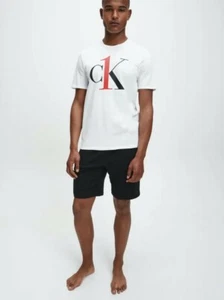 Calvin Klein ONE Listen Crewneck Graphic T-Shirt, White w/American Dream, Sz XL - Picture 1 of 3
