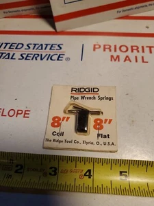 RIDGID Pipe Wrench Replacement Spring Set # 8-R, Flat & Coil Springs, 8", NOSU1 - Picture 1 of 18