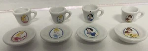 Disney Princess Miniature Tea Cups & Plates (8 Pieces) - Picture 1 of 16