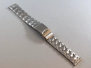 Cinturino in acciaio Inox massiccio ansa dritta 20 mm. - Picture 1 of 3